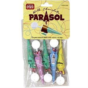Paskesz Parasol 5Pk Milk Chocolate, 1.7 Oz