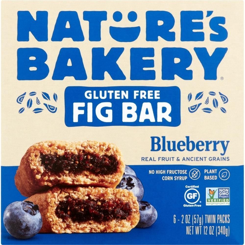 Natures Bakery Fig Bar Gf Blueberry, 6 Ct