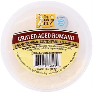The Cheese Guy Romano Grated Aged Cheese, 8 Oz OU-D