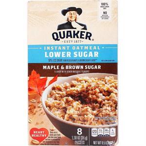 Quaker Instant Oatmeal Maple Br Sug, 8 Ct