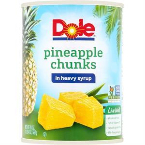 Dole Pineapple Chunks In Syrup, 20 Oz