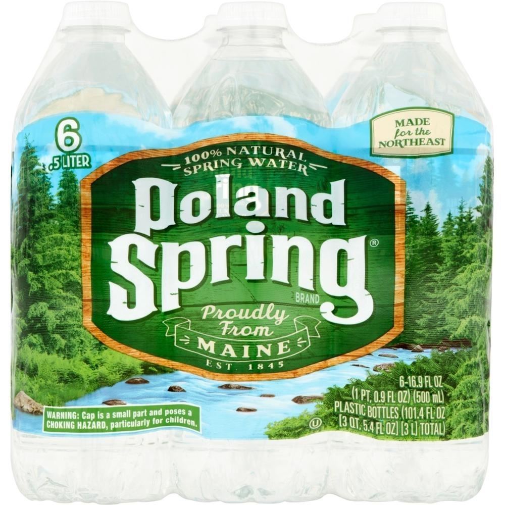 Poland Spring Water, 16.9 Oz, 6 Pk