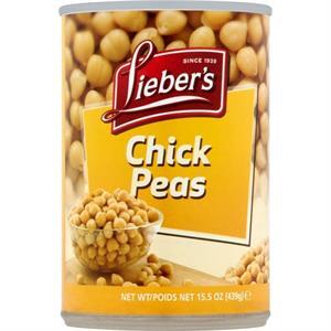 Lieber's Chick Peas Can, 15.5 Oz