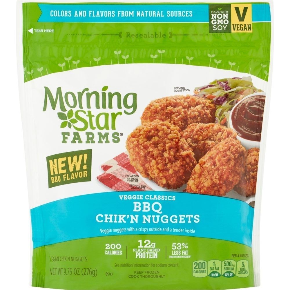 Morning Star Farms Bbq Chicken Nuggets, 9.75 Oz
