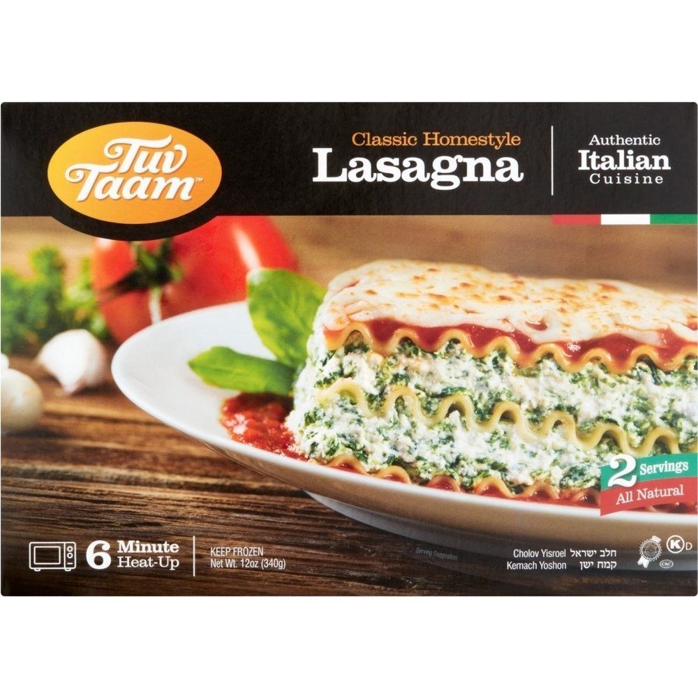Tuv Taam Lasagna With Tomato Sauce, 12 Oz