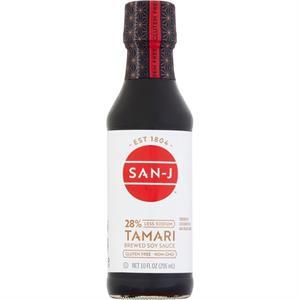 San-J Tamari Soy Sauce, Reduced Sodium, 10 Oz