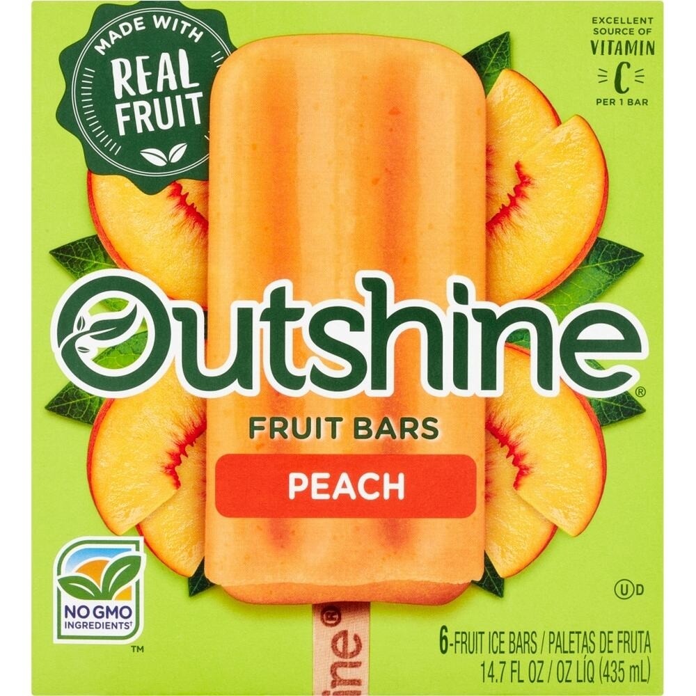 Outshine Fruit Bars Peach, 14.7 Oz