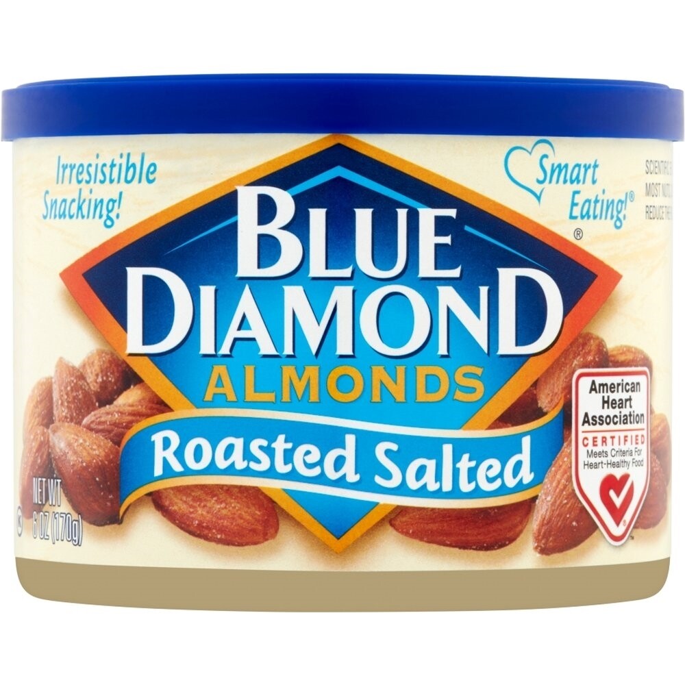 Blue Diamond Almonds, Roasted Salted, 6 Oz