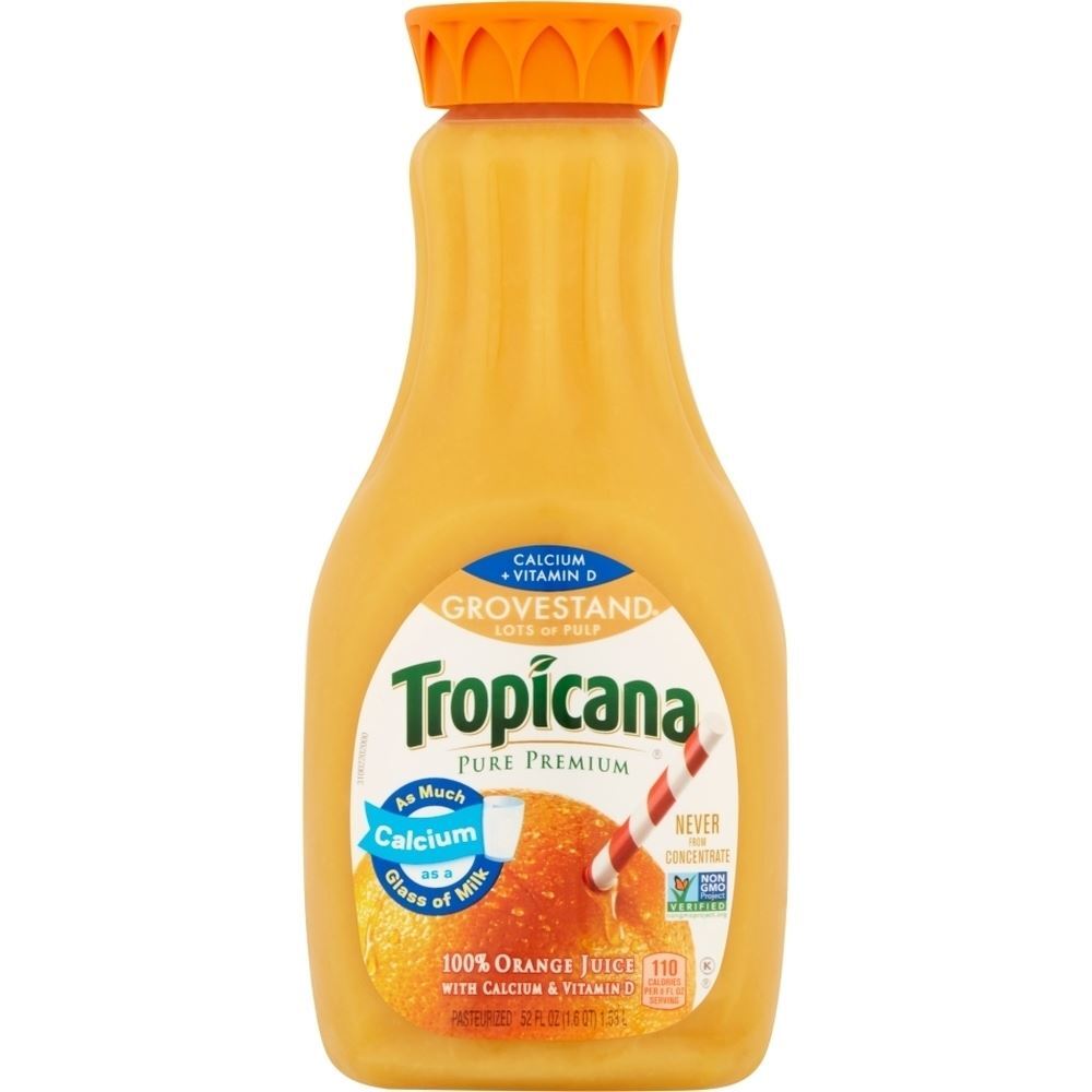 Tropicana Grovestand Orange Juice - Lots Of Pulp, 52 Oz
