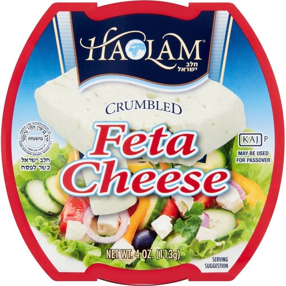Haolam Crumbled Feta Cheese, 4 Oz