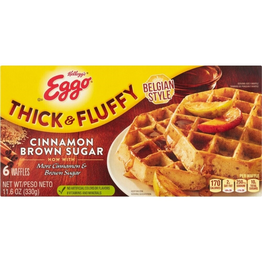 Eggo Waffles Thick & Fluffy Cinnamon, 11.6 Oz