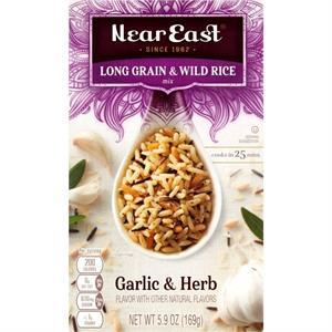 Near East Long Grain & Wild Rice Mix, Garlic & Herb, 5.9 Oz