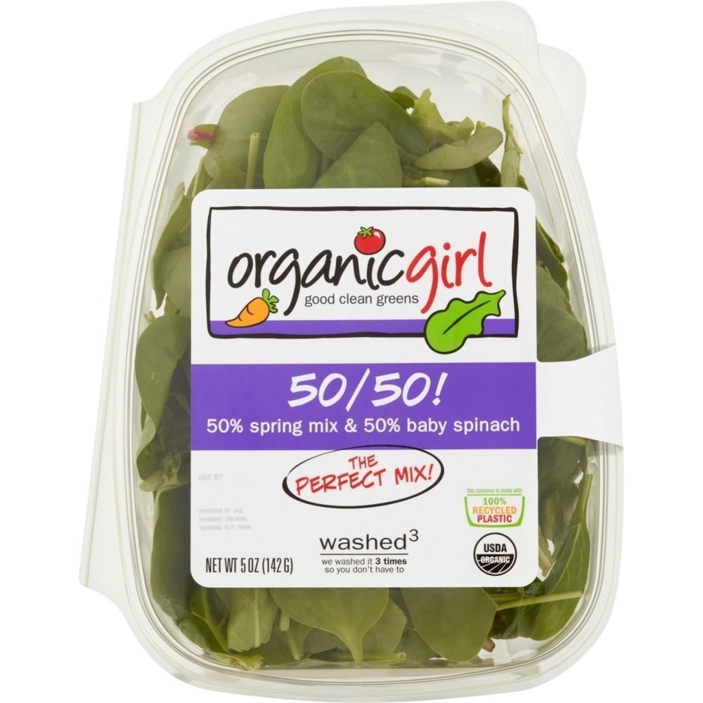 Organic Girl 50/50 Spring Mix & Baby Spinach, 5 Oz