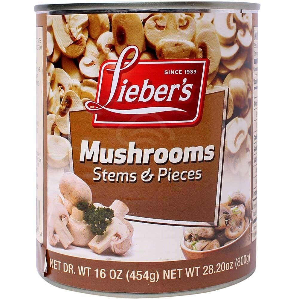 Lieber's Mushrooms, Stems & Pieces, 16 Oz