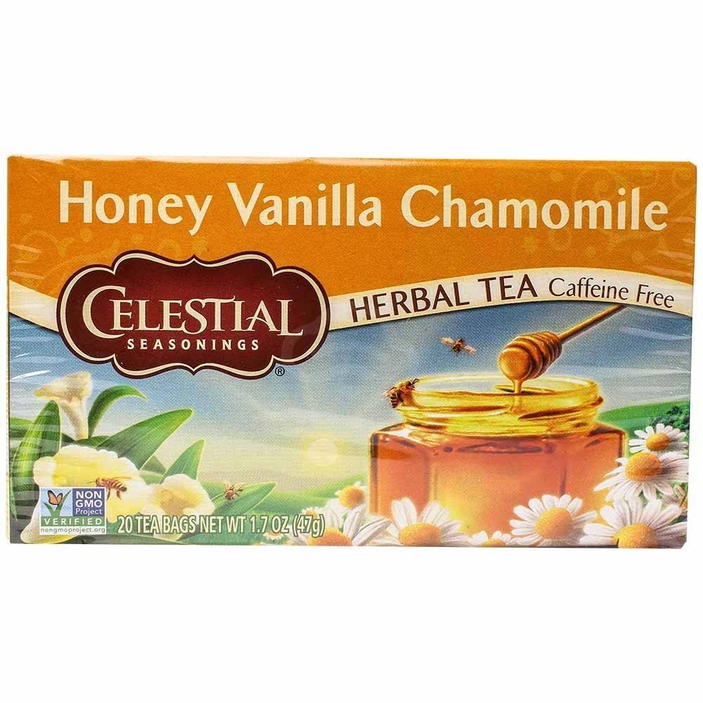 Celestial Herb Tea Honey Vanilla Chamomile, 20 Ct