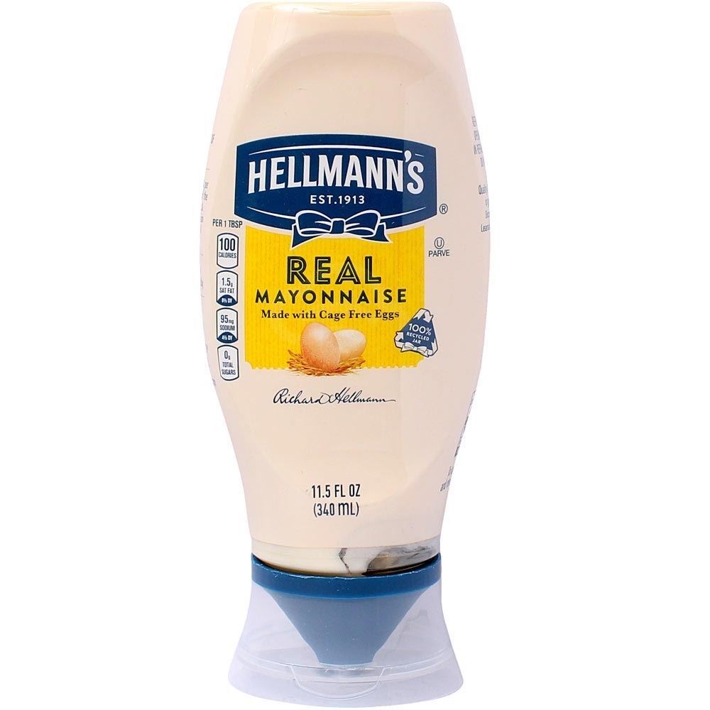 Hellmann's Mayonnaise, Real, Squeeze, 11.5 FL Oz