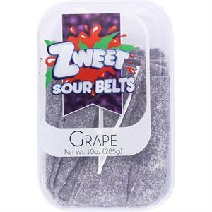 Zweet Sour Belts Grape, 10 Oz