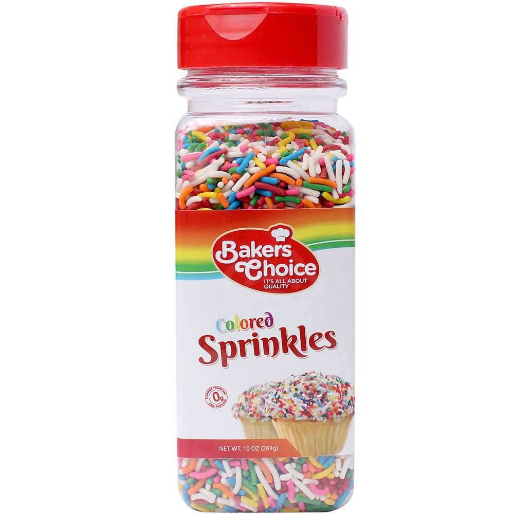 Baker's Choice Colored Sprinkles, 12 Oz
