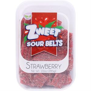 Zweet Sour Belts Strawberry, 10 Oz
