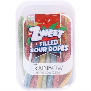 Zweet Sour Ropes Rainbow, 10 Oz