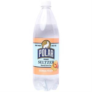 Polar Seltzer Georgia Peach, 33.8 Oz