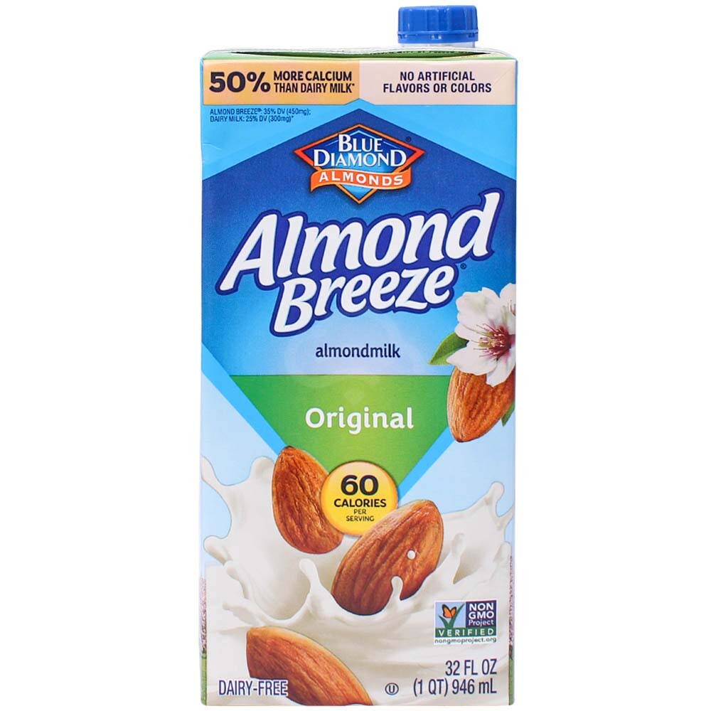 Blue Diamond Almond Breeze Almond Milk, Original, 32 Oz