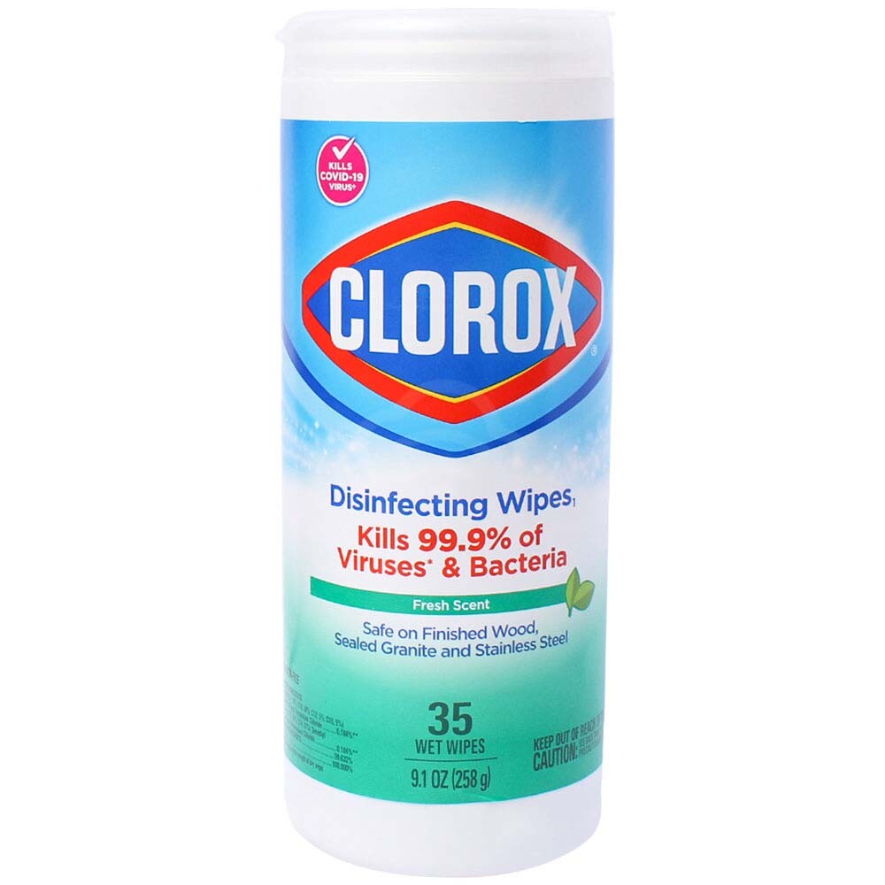 Clorox Disinfecting Wipes Fresh Scent Container, 35 Wipes