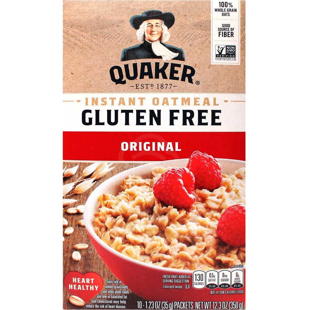 Quaker Gluten Free Instant Oatmeal, 12.3 Oz