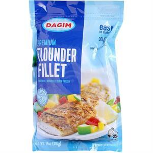 Dagim Flounder Fillets Iqf Bag, 14 Oz