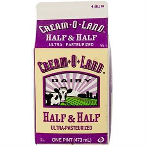 Cream O Land Half And Half, 16 Oz