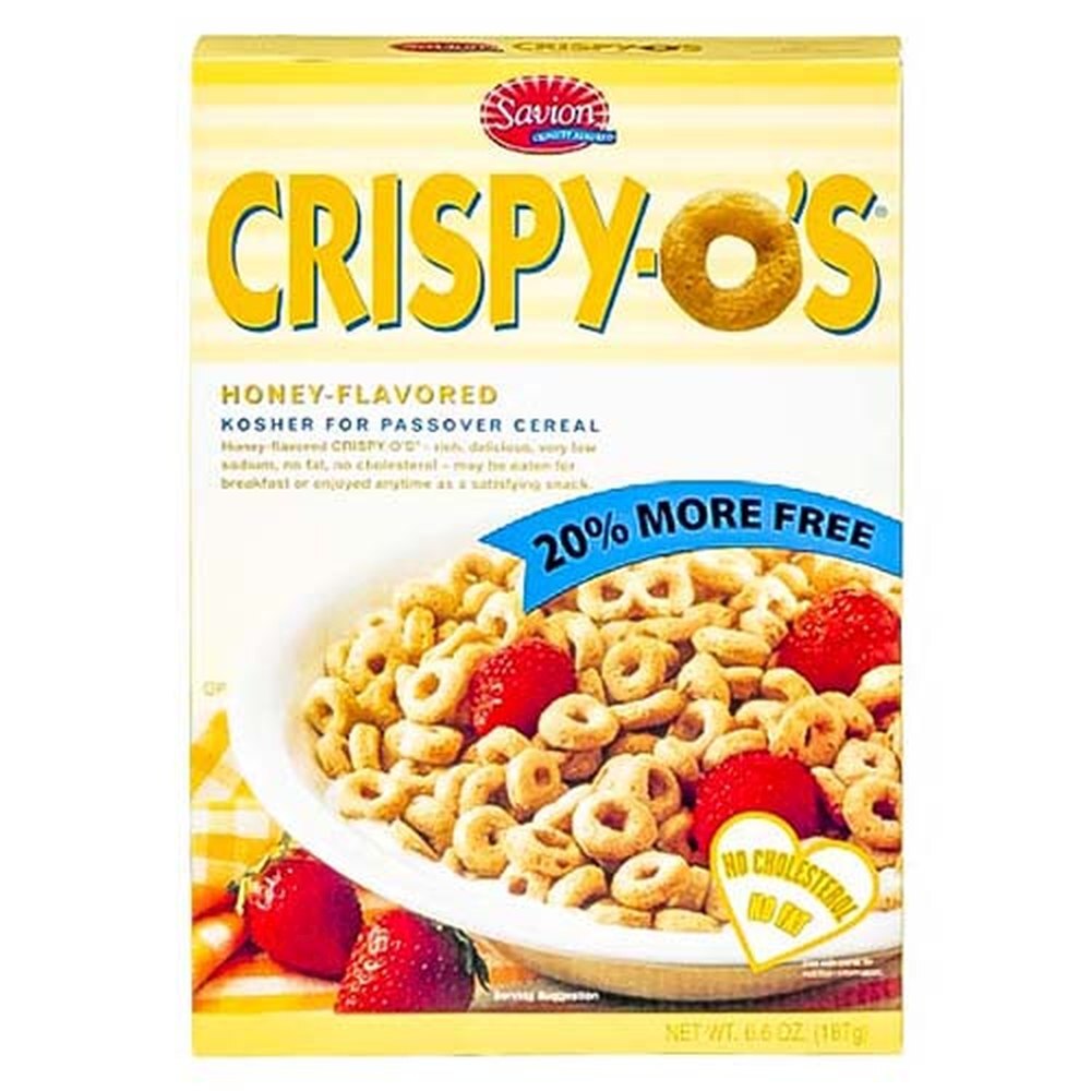 Savion Crispy-o's Cereal Honey Flavored, 5.5 Oz