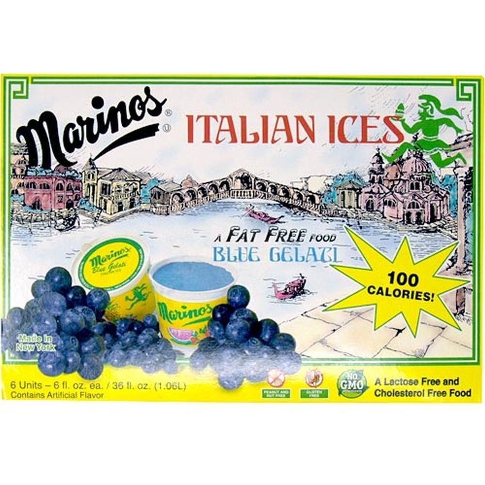 Marinos Italian Ices Blue Gelati, 36 Oz