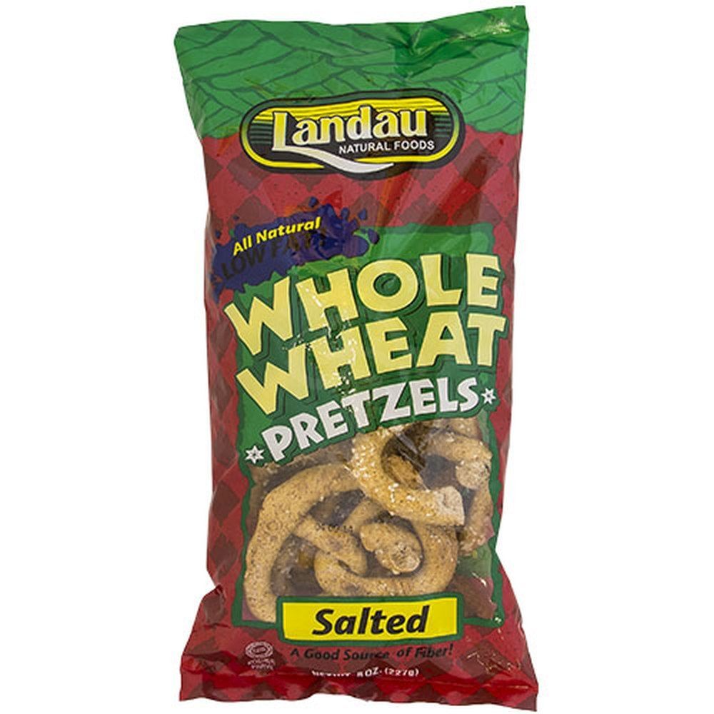 Landau Whole Wheat Pretzels, Salted, 8 Oz