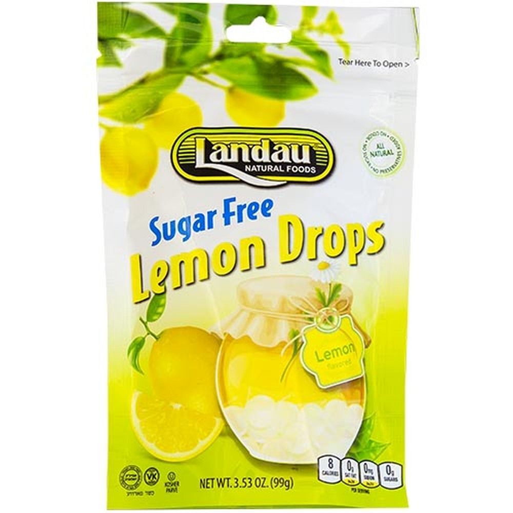 Landau Lemon Drops Sugar Free, 3.53 Oz