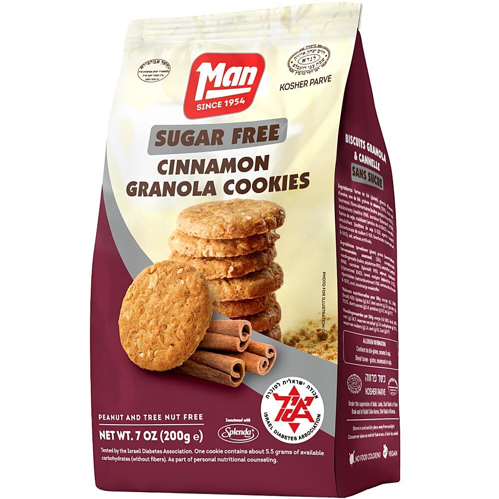 Man Cinnamon Granola Cookies, 7 Oz | SeasonsKosher.com Online Kosher  Grocery Shopping and Delivery Service