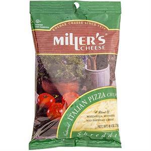Millers Pizza Cheese Italian Shredded, 8 Oz