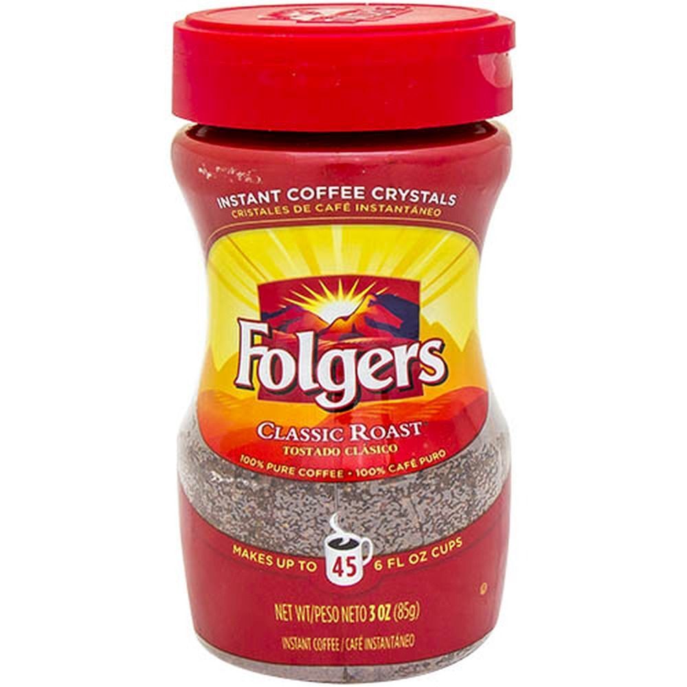 Folger's Instant Coffee, Classic Roast, 3 Oz