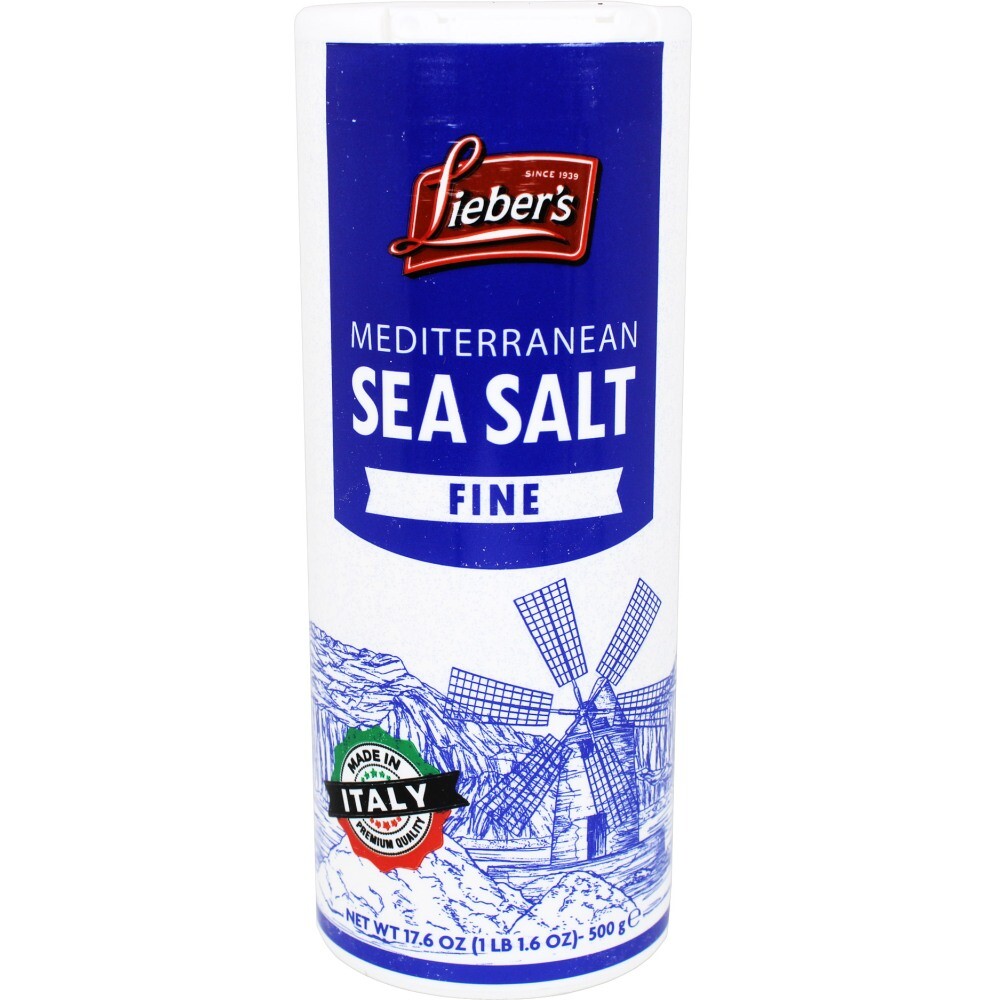 Lieber's Fine Sea Salt, 17.6 Oz