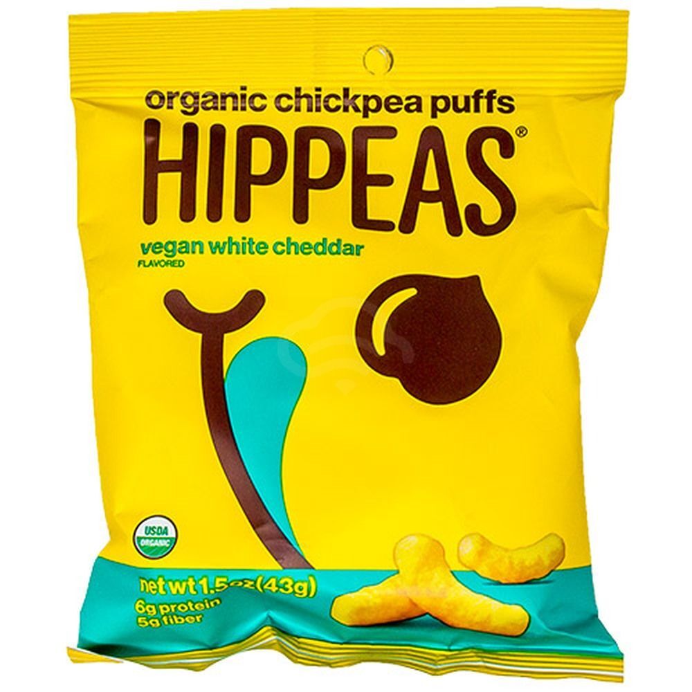 Hippeas Organic Chickpea Puffs Vegan White Cheddar, 1.5 Oz