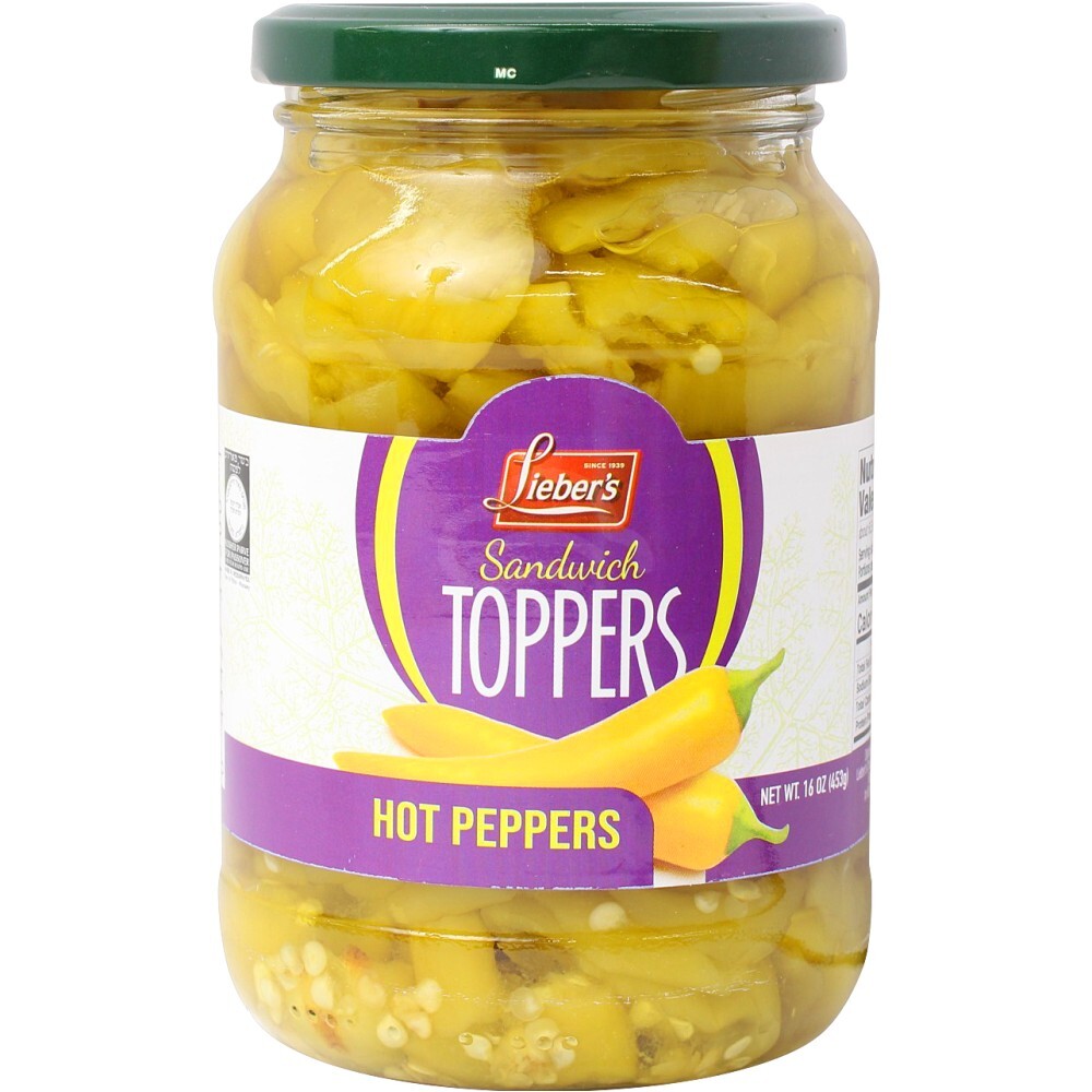 Lieber's Sandwich Toppers Hot Pepper, 16 Oz