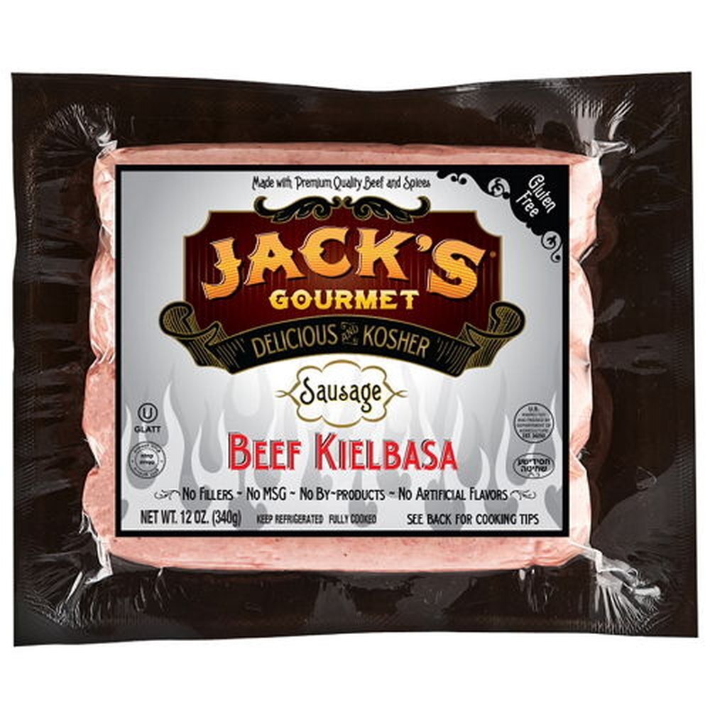 Jack's Gourmet Beef Kielbasa Sausage, 1 Lb