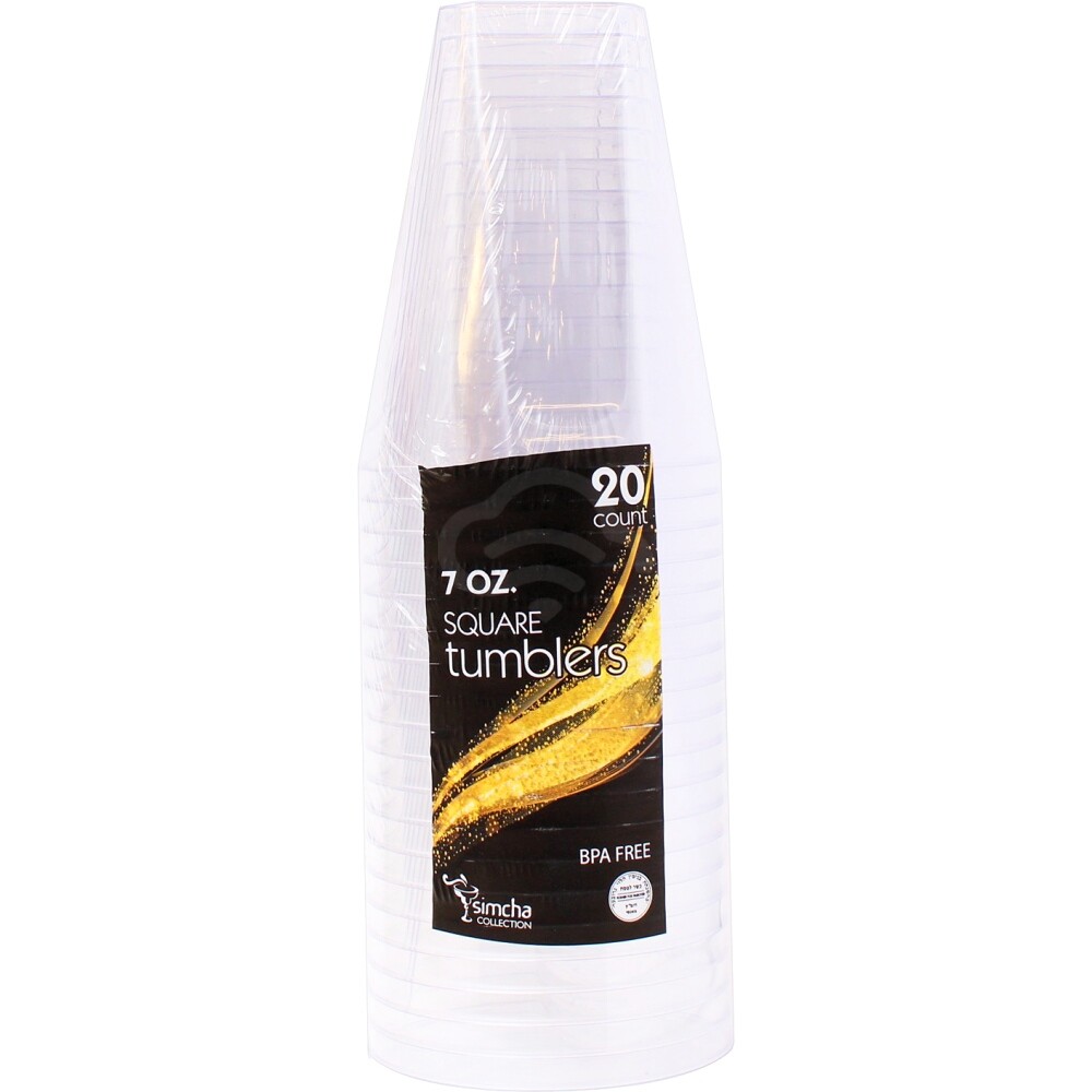 Simcha 7 Oz Square Tumbler, 20 Ct