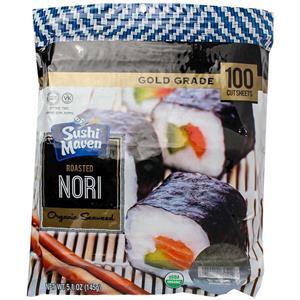 Sushi Maven Gold Half Size Nori, 100 Ct