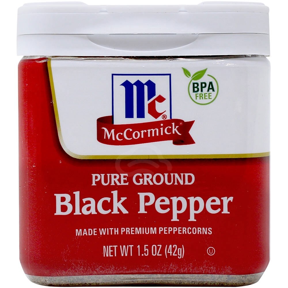 McCormick Black Pepper, 1.5 oz