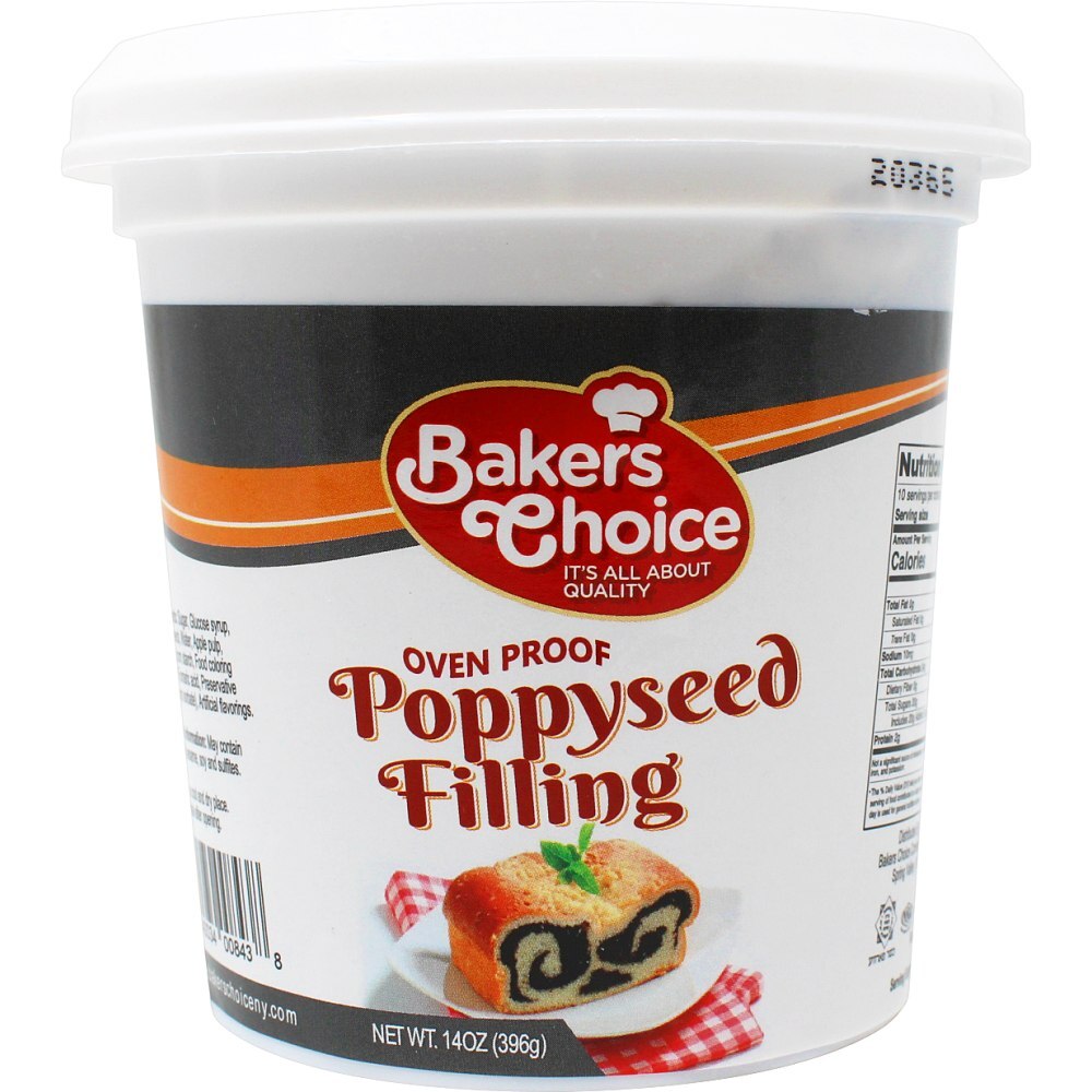 Bakers Choice Poppyseed Filling, 12 Oz