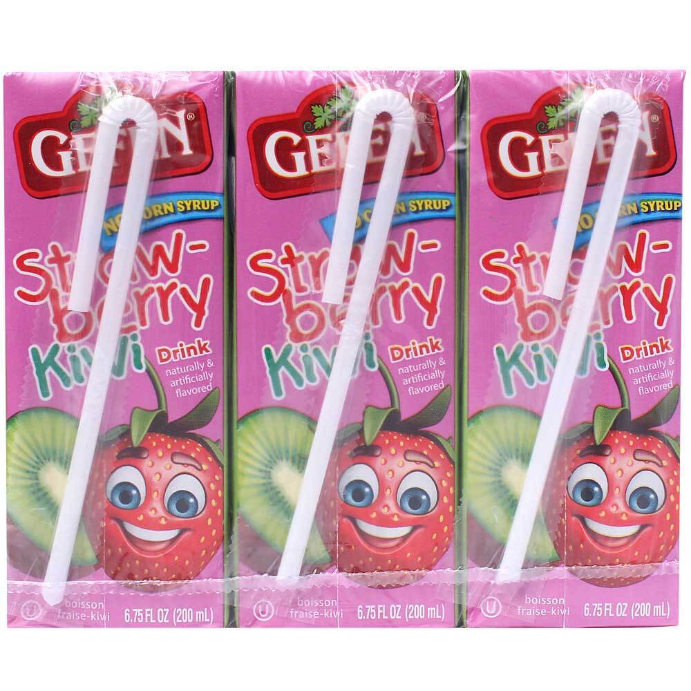 Gefen Strawberry Kiwi Box Drink, 4 Pk