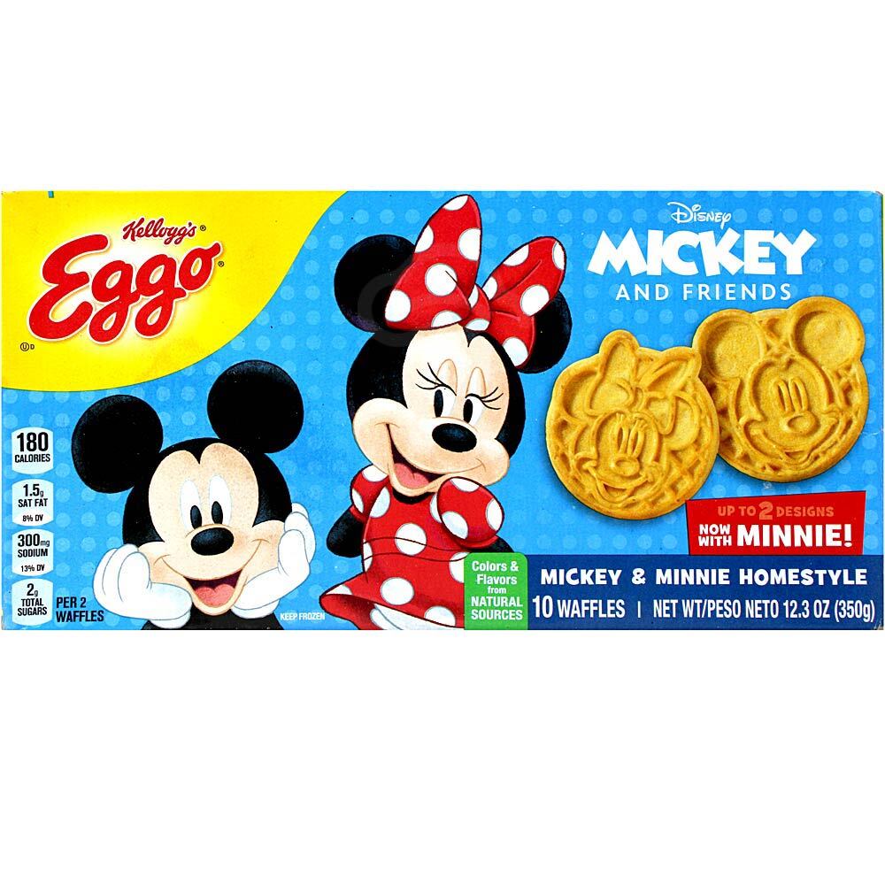 Eggo Mickey Mouse Waffles Homestyle, 12.3 Oz