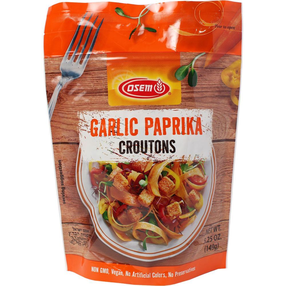 Osem Croutons, Garlic Paprika, 6 Oz