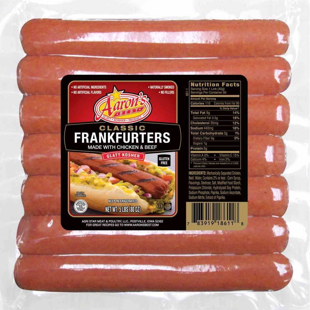 Aaron's Classic Franks Family Pack, 5 Lb