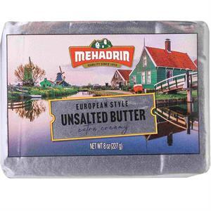 Mehadrin Butter Unsalted European, 8 Oz